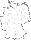 Karte Holzheim, Kreis Dillingen an der Donau